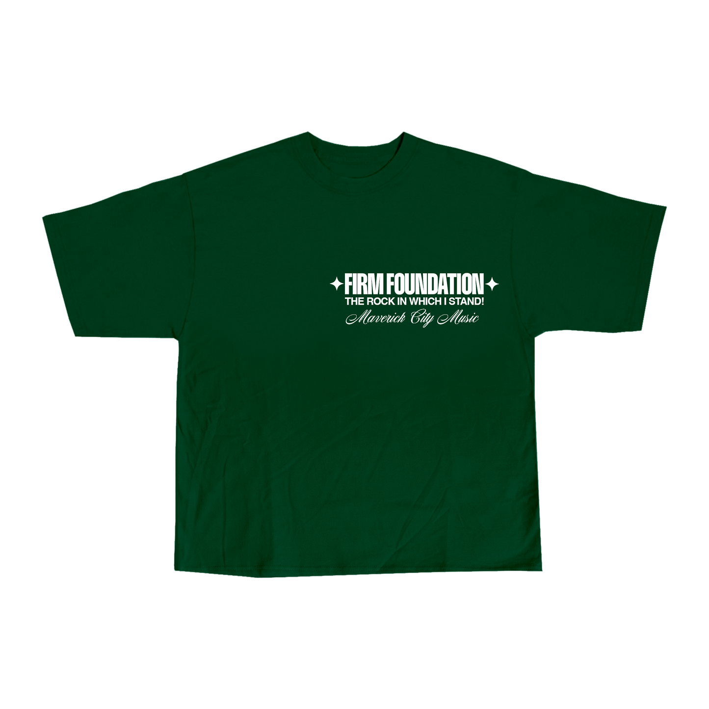 Camiseta Firm Foundation - Verde