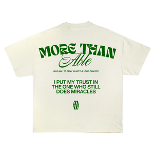 More Than Able Lyric Tee - Cream